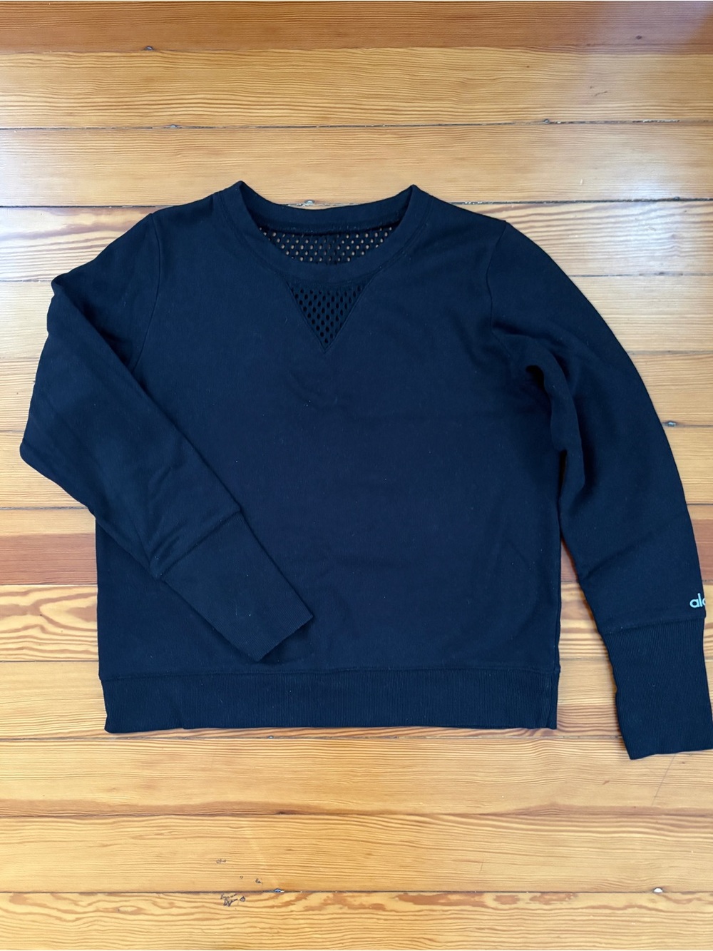 Alo Yoga Downtown Mesh-Back Sweatshirt